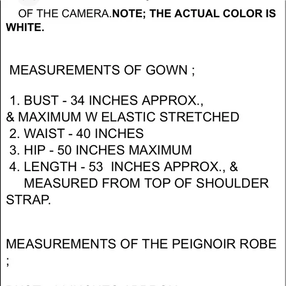 🎉🎊🎉HOST PIC🎊🎉🎊VTG Miss Elaine Peignoir Set Small White Nylon lace long gown Robe - Picture 15 of 16